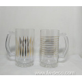 330ml glasses beer cup mugs with decal